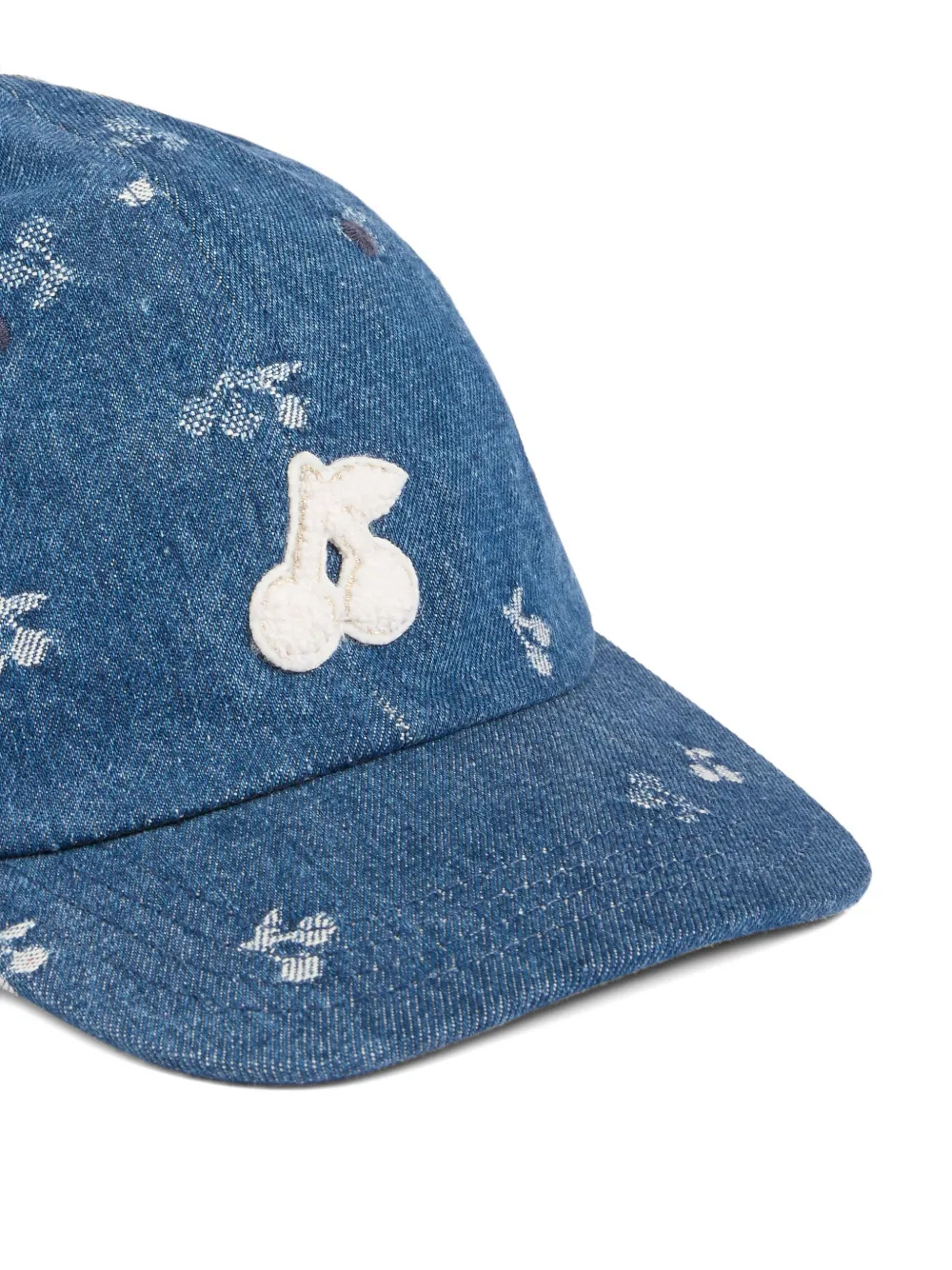 Bonpoint Pet met kersenprint Blauw