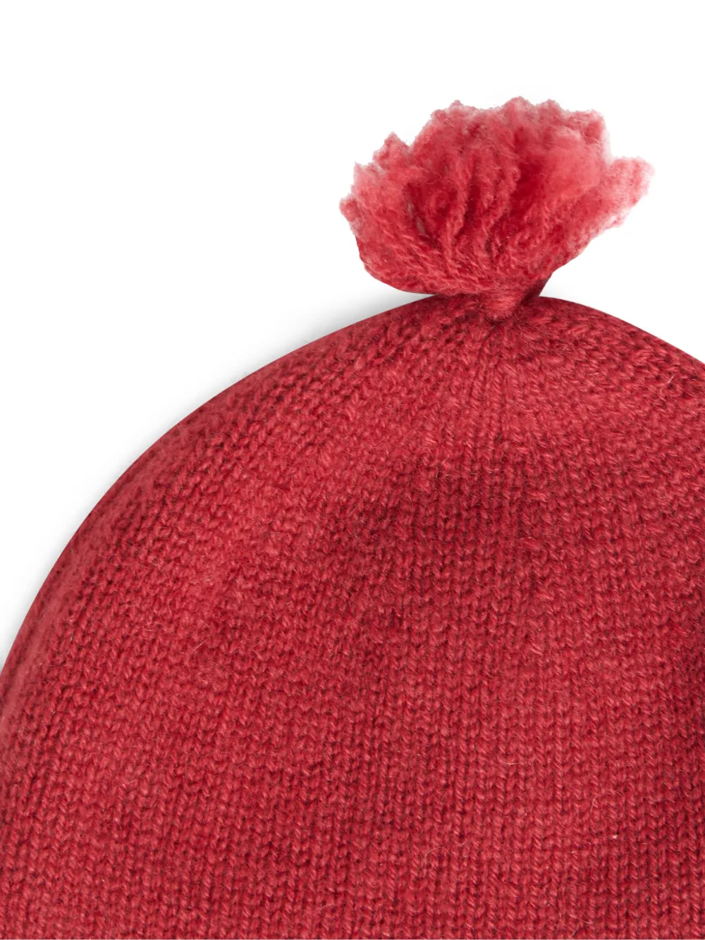 Bonpoint Tinna muts met oorkleppen en pompon Rood