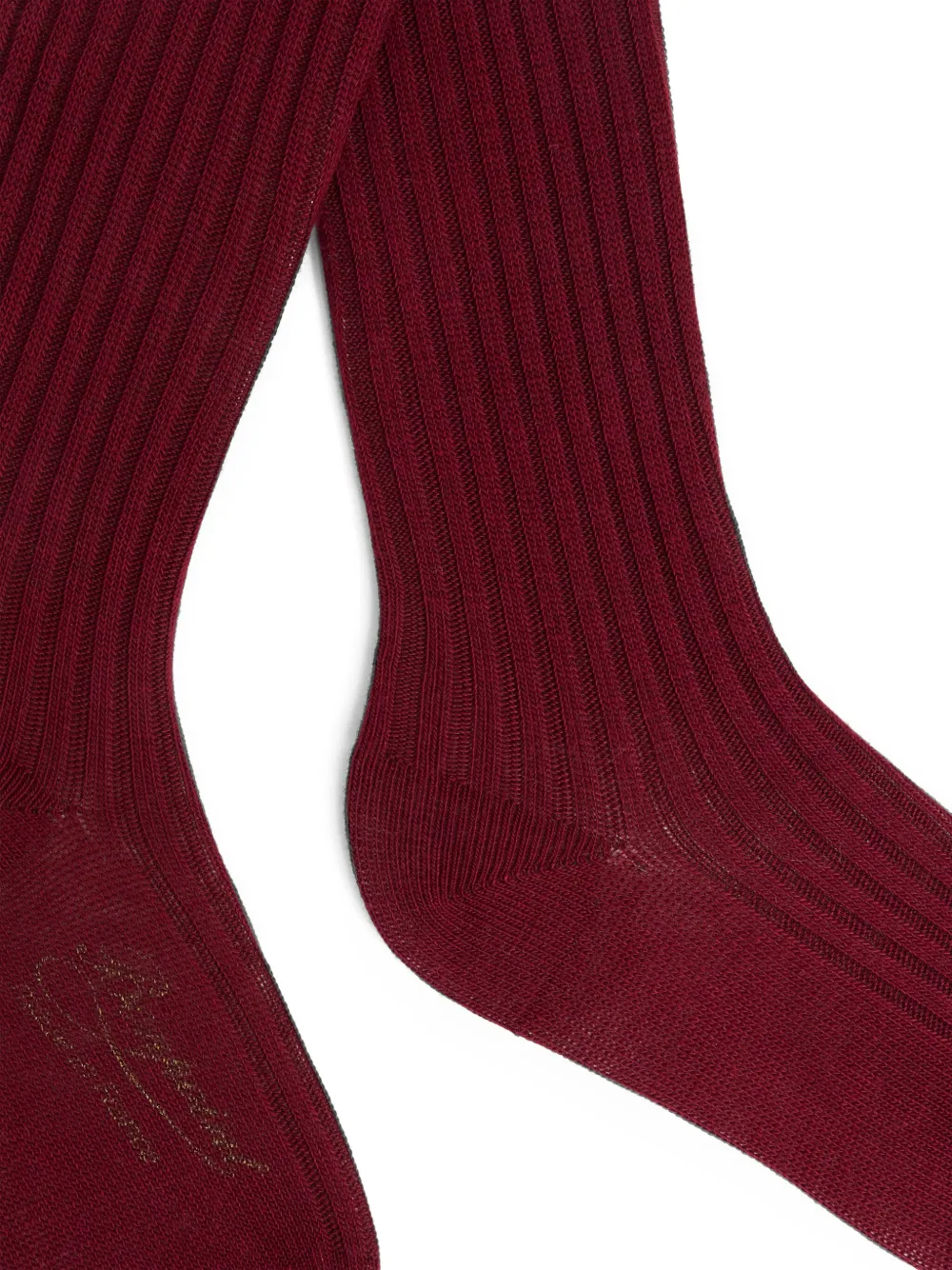 Bonpoint Banny geribbelde katoenen panty - Rood