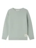 Bonpoint Jason elbow-patch wool sweater - Blue
