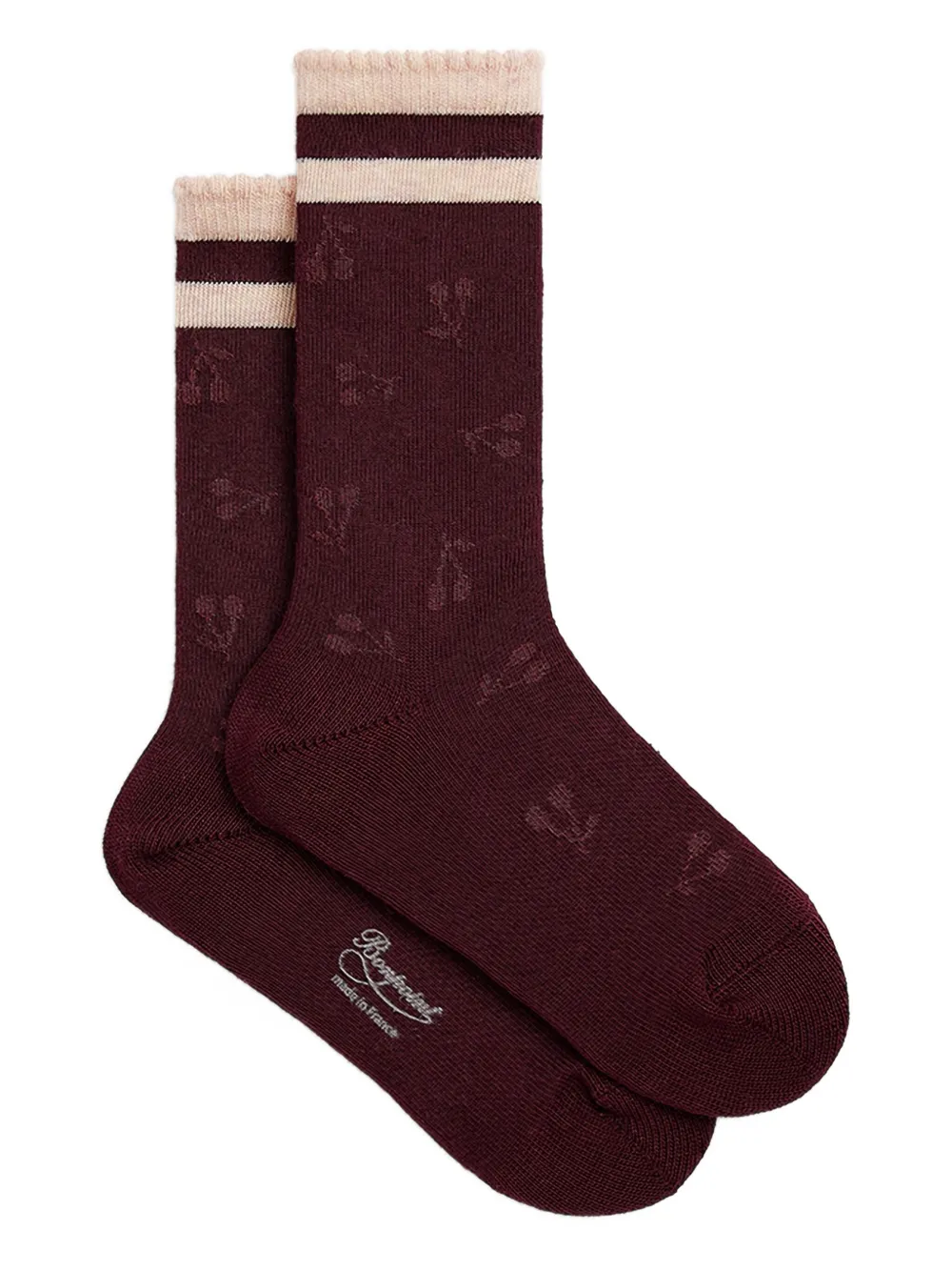 Bonpoint Jome sokken met borduurwerk Rood