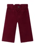 Bonpoint Bellino corduroy patch-pocket trousers - Red