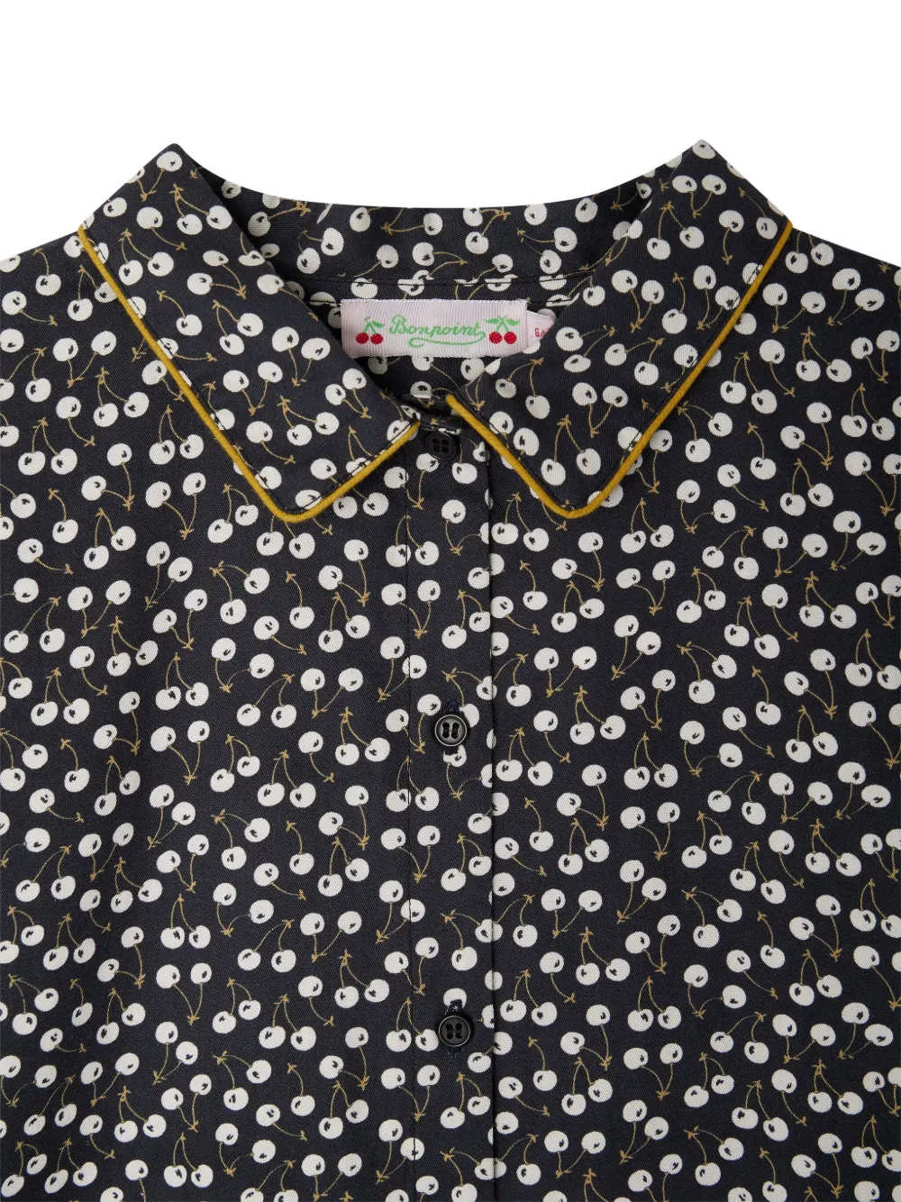 Bonpoint Jacinthe shirt met kersenprint Zwart