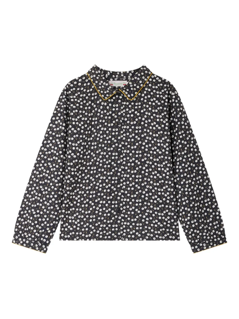 Bonpoint Jacinthe shirt met kersenprint Zwart