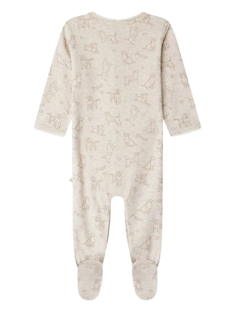 Bonpoint Pyjama met hondenprint Beige