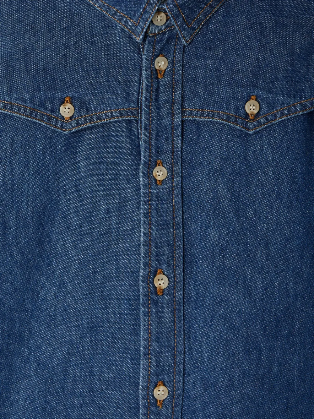Bonpoint Jared spijkershirt met knopenbies Blauw