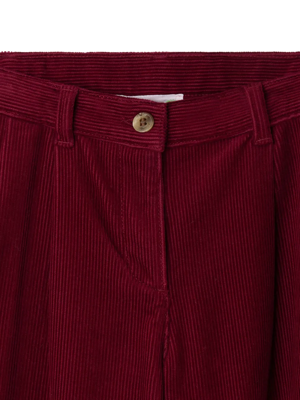 Bonpoint Ribfluwelen broek Rood