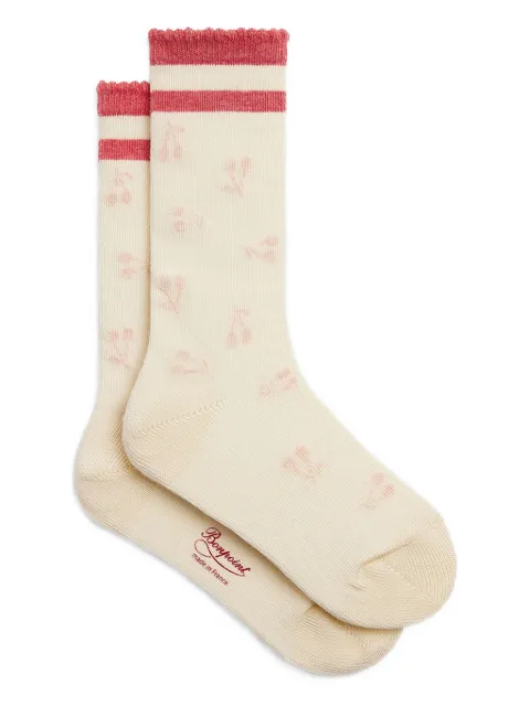 Bonpoint cherry-print socks