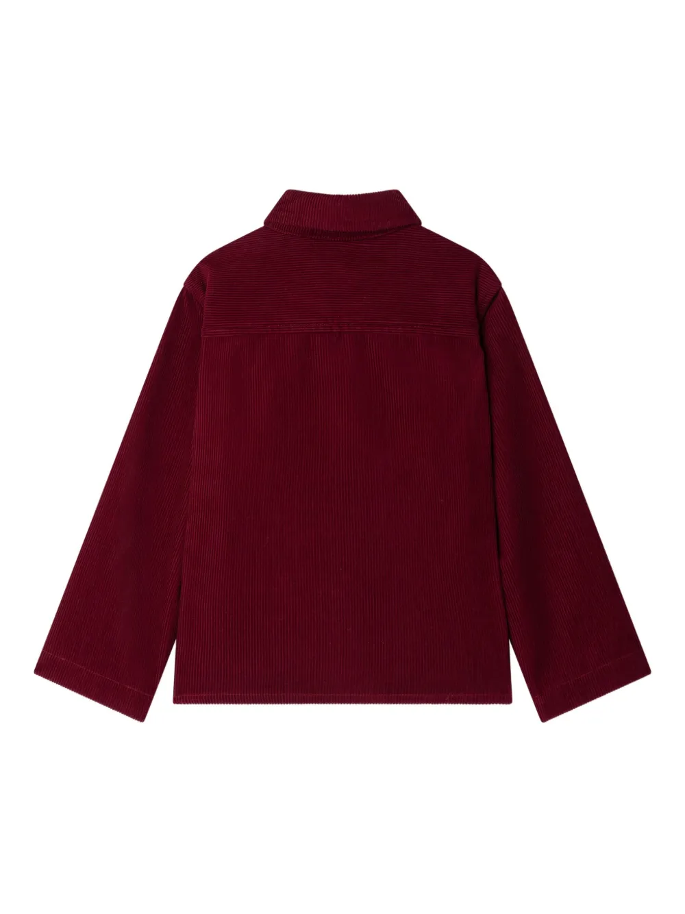 Bonpoint Ribfluwelen jack met patch Rood