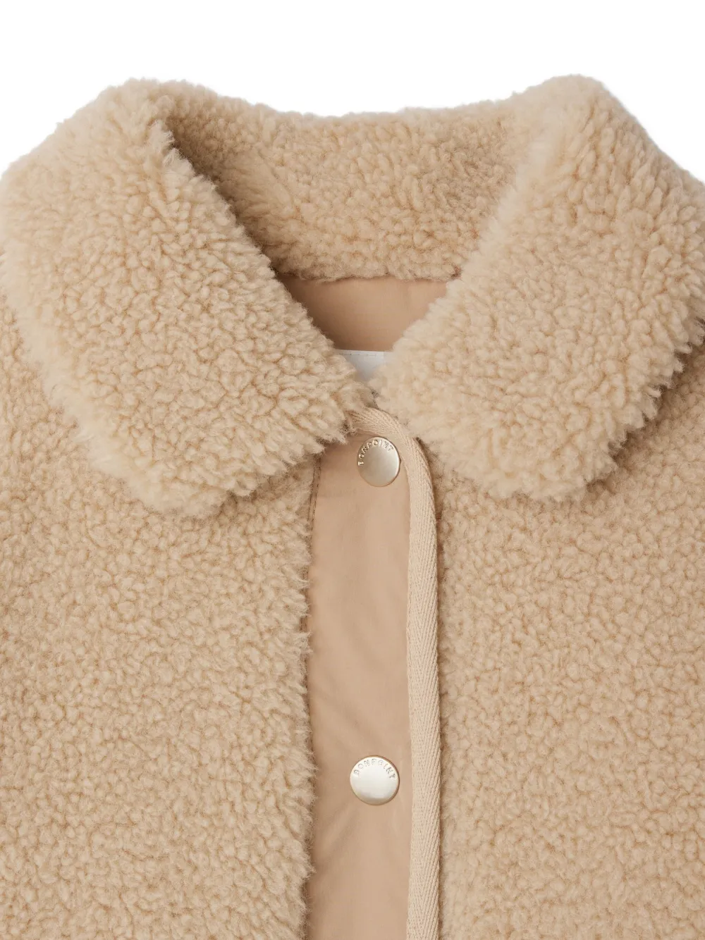 Bonpoint Jas met teddybeerkraag Beige