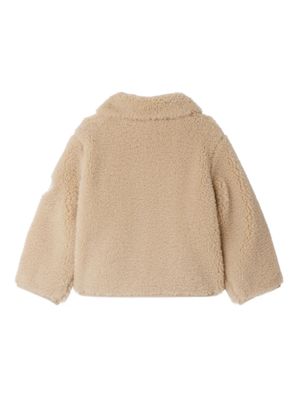 Bonpoint Jas met teddybeerkraag Beige