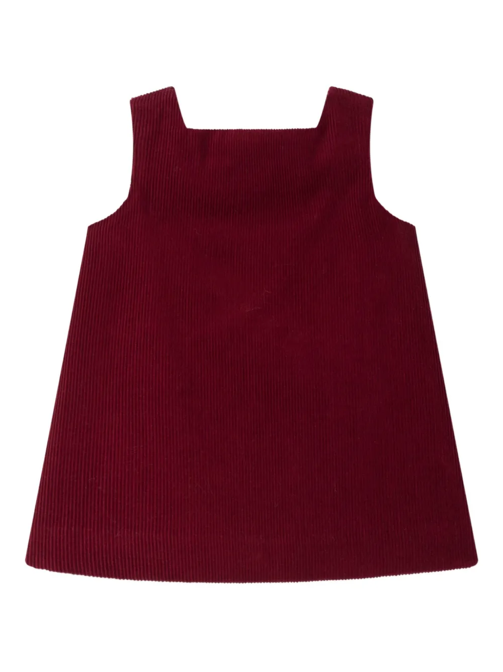 Bonpoint buttoned corduroy dress | Red | Image 1