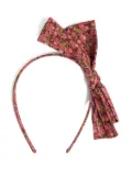 Bonpoint Jin cherry-print bow headband - Red