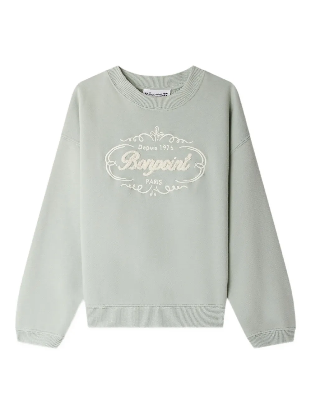 Bonpoint logo-embroidered sweatshirt | Green | Image 1