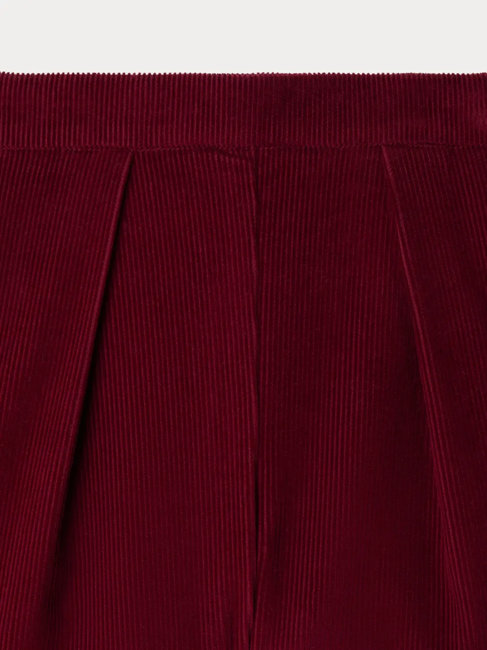 Bonpoint Pleated Corduroy Shorts In Red