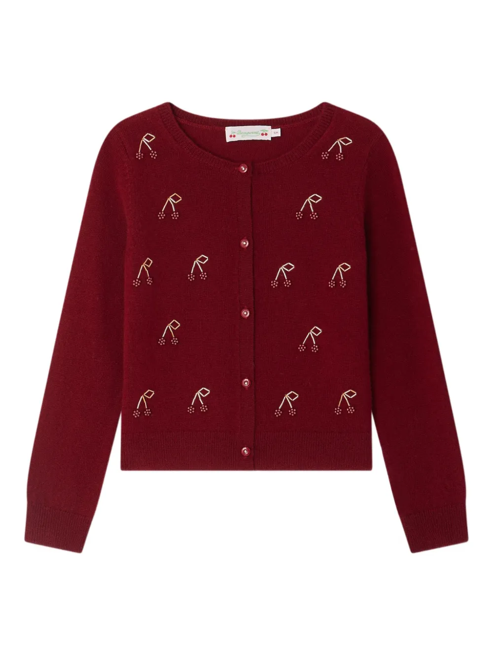 Bonpoint Vest verfraaid met kersen Rood