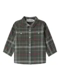 Bonpoint checked pocketed shirt - Green