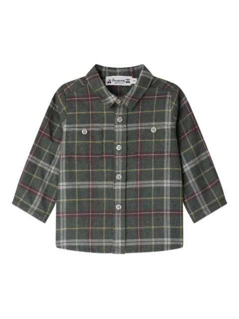 Bonpoint checked pocketed shirt
