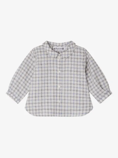 Bonpoint camisa con motivo de cuadros
