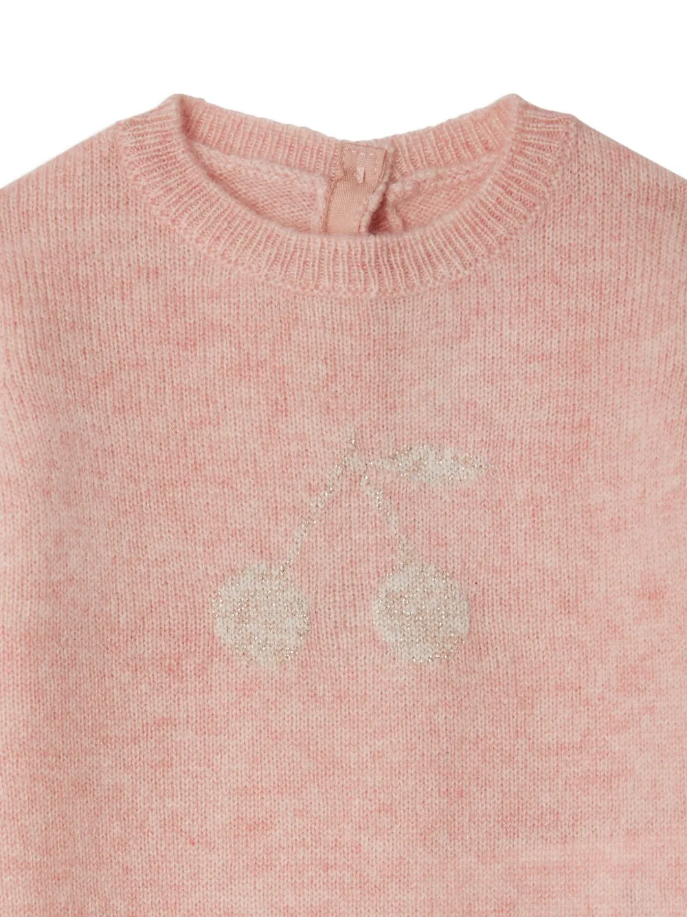 Bonpoint Kasjmier jumpsuit verfraaid met kersen Roze
