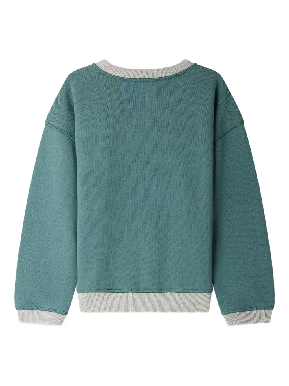 Bonpoint Erol sweater met geborduurde auto Groen