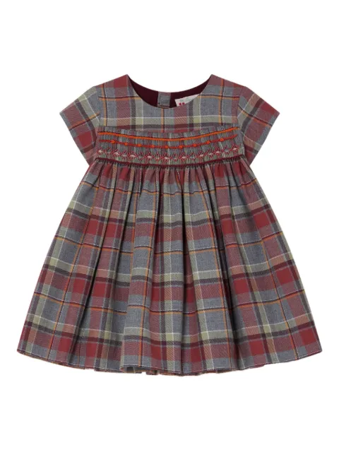 Bonpoint smocked plaid dress