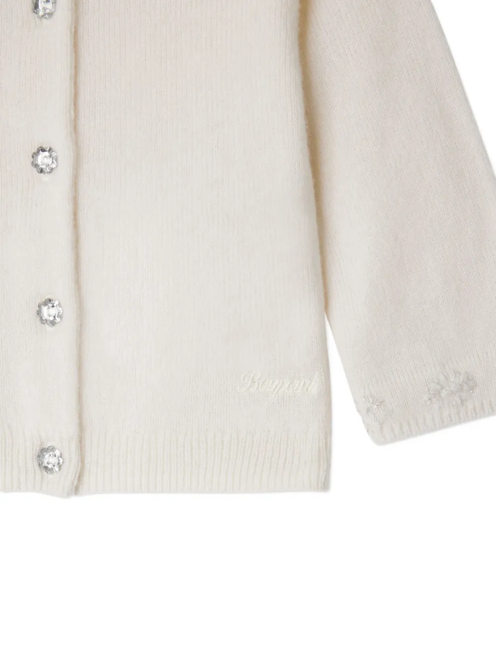 Bonpoint Vest met knopen Wit