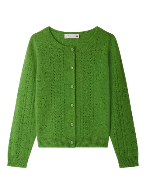 Bonpoint cable-knit button-up cardigan