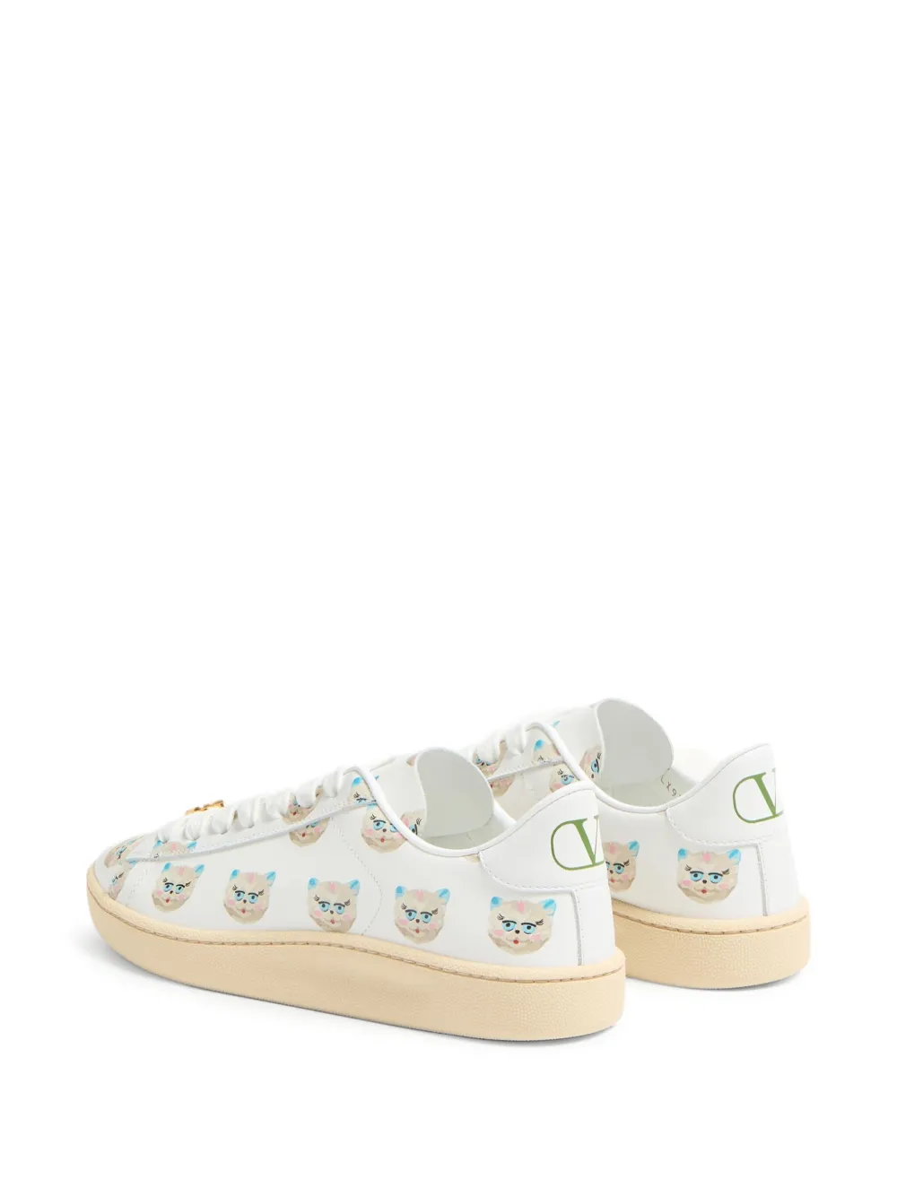 Valentino Royco Le Chat De La Maison Sneakers In White