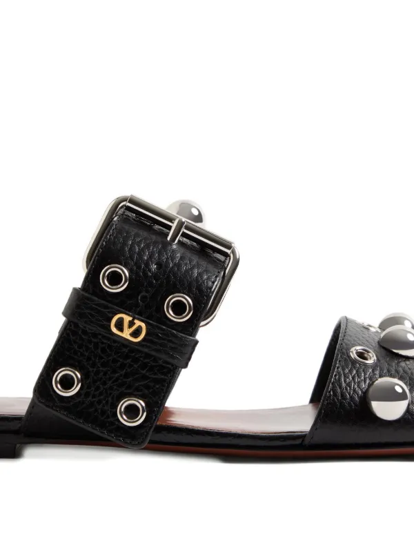 Valentino Garavani Nellcôte Sandals | Black | FARFETCH
