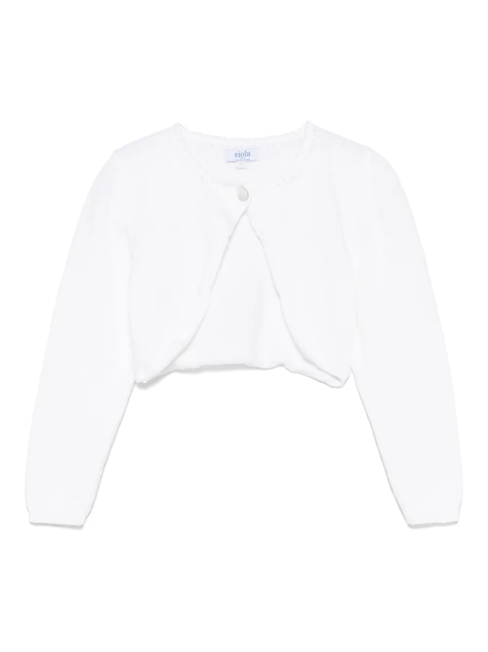 Siola Vest met bloemdetail Wit