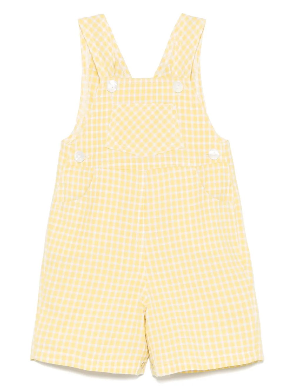 Siola checked dungarees | Yellow | Image 1