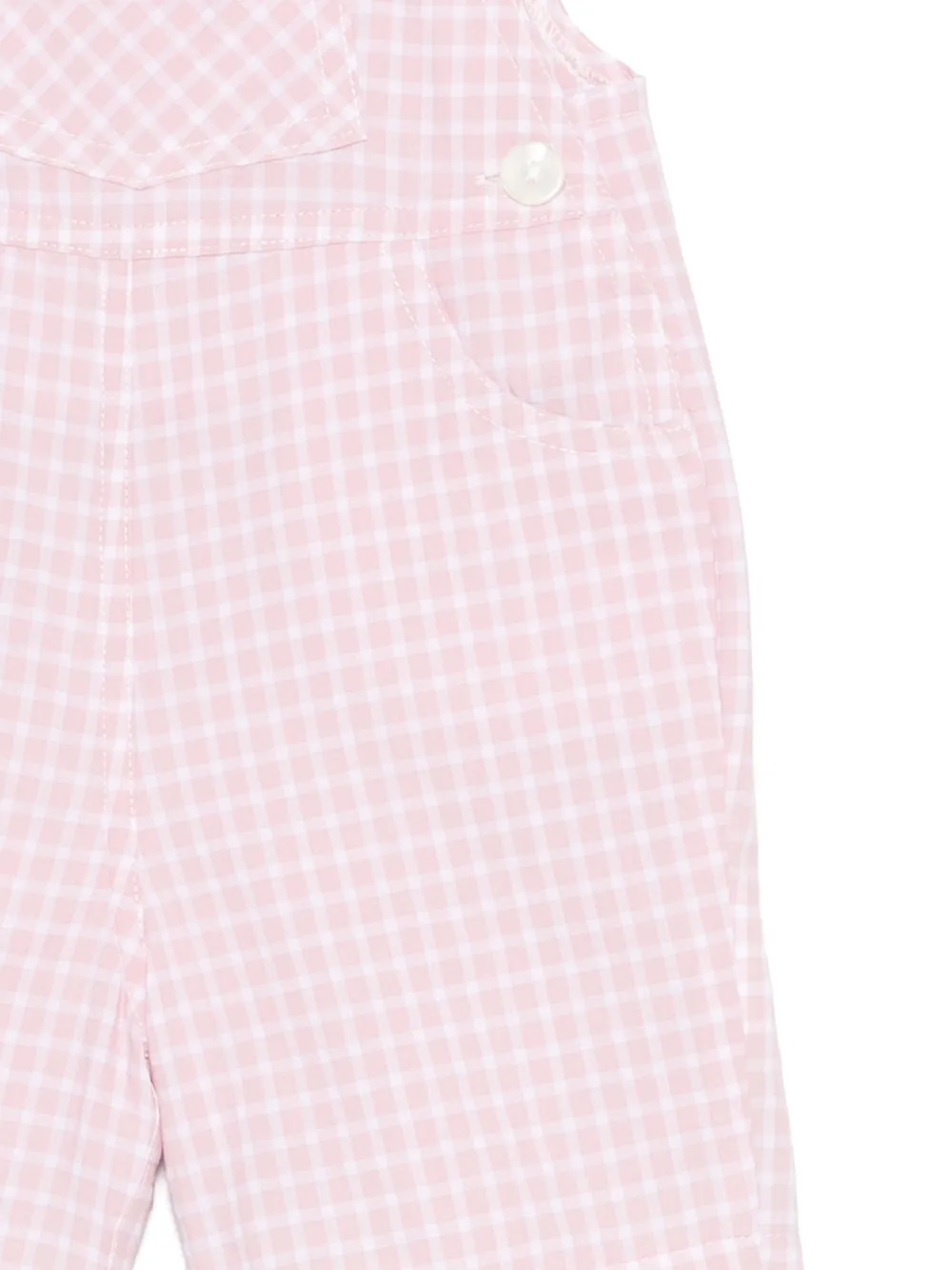 Siola Geruite tuinbroek Roze