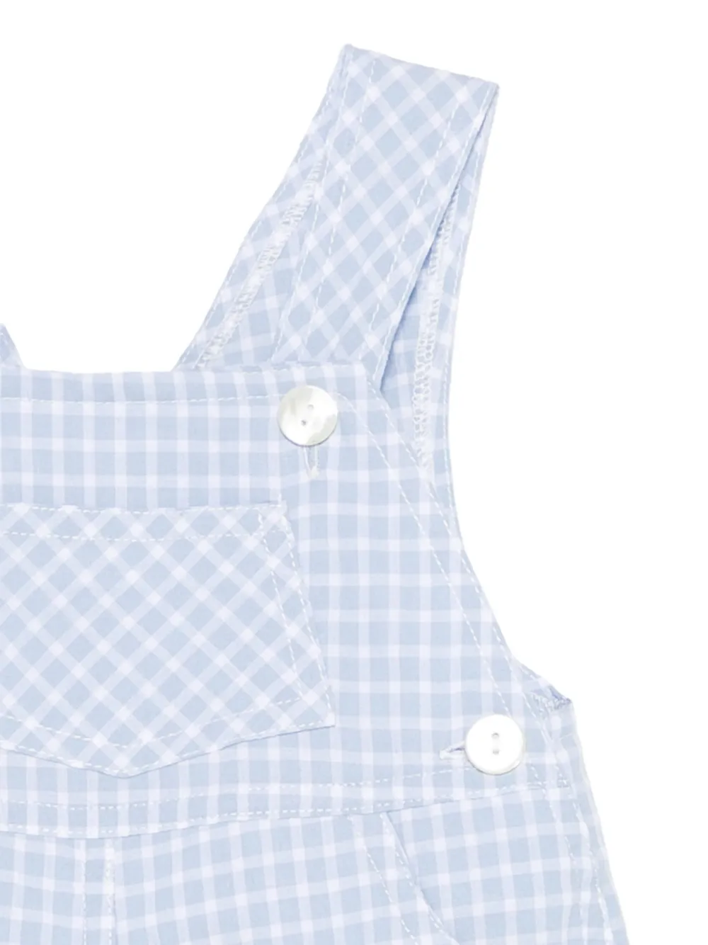 Siola Geruite tuinbroek Blauw