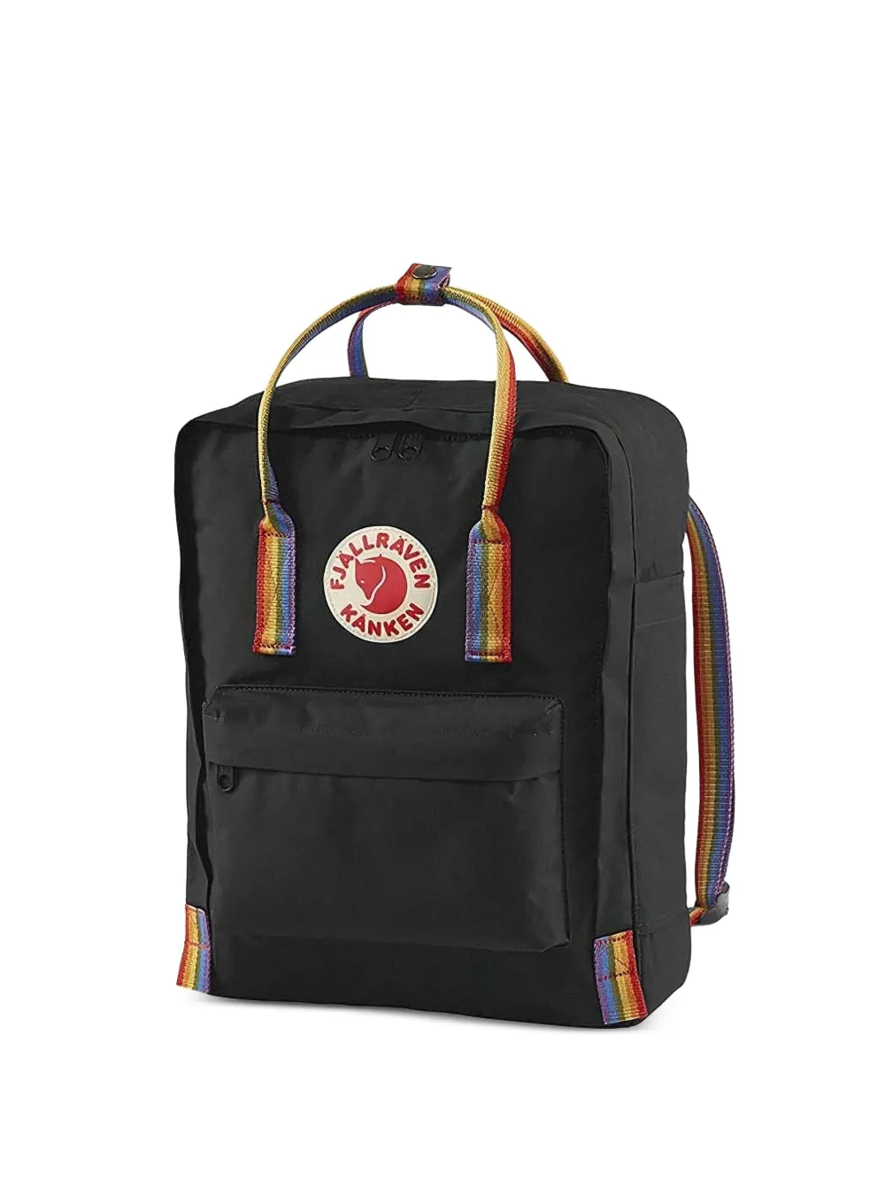 Fjall Raven Kånken Rainbow Backpack In Black
