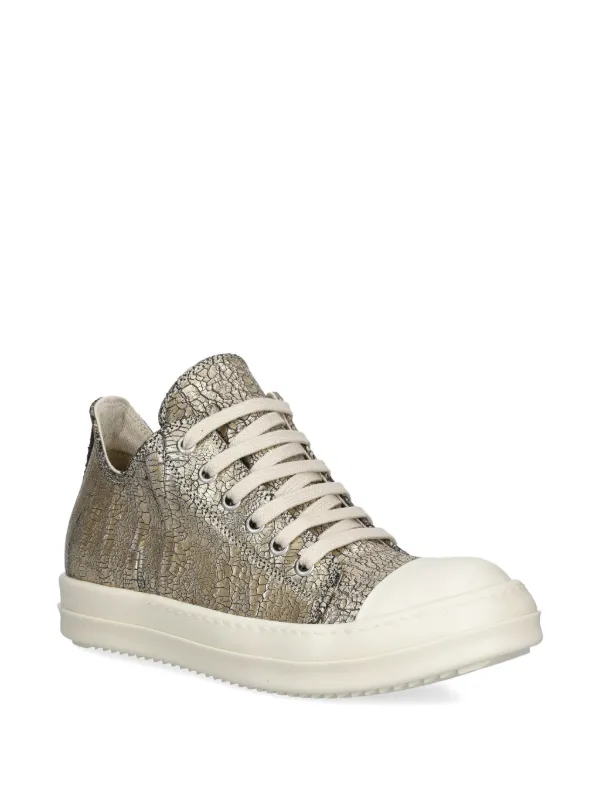 Rick Owens DRKSHDW テクスチャード スニーカー | ゴールド
