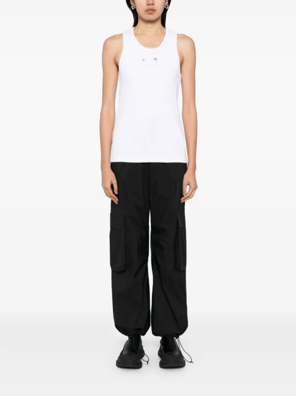 Moncler ロゴパッチ タンクトップ | ホワイト | FARFETCH JP