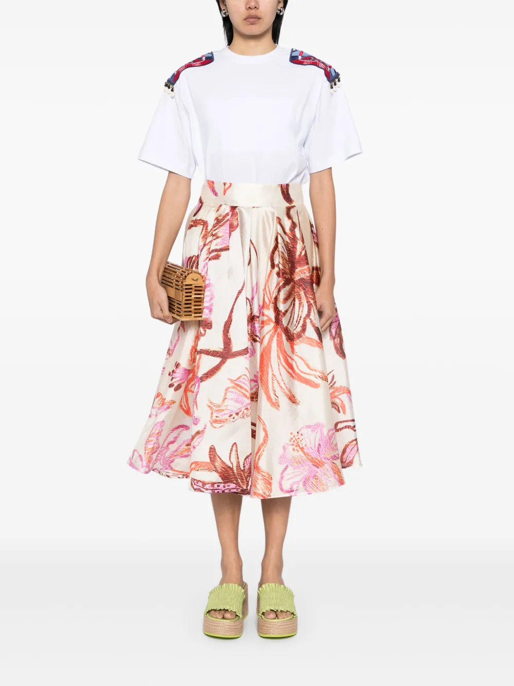 stellajean Stella Jean Rok met print - Beige