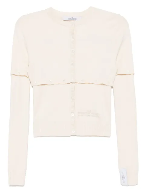 Rokh logo-embroidered cardigan