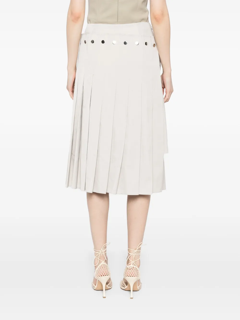 ROKH DOUBLE-LAYERED PLEATED SKIRT
