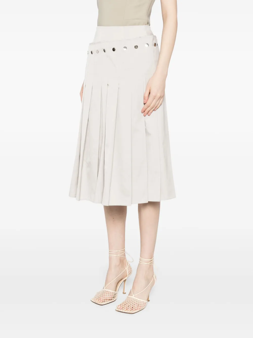 ROKH DOUBLE-LAYERED PLEATED SKIRT