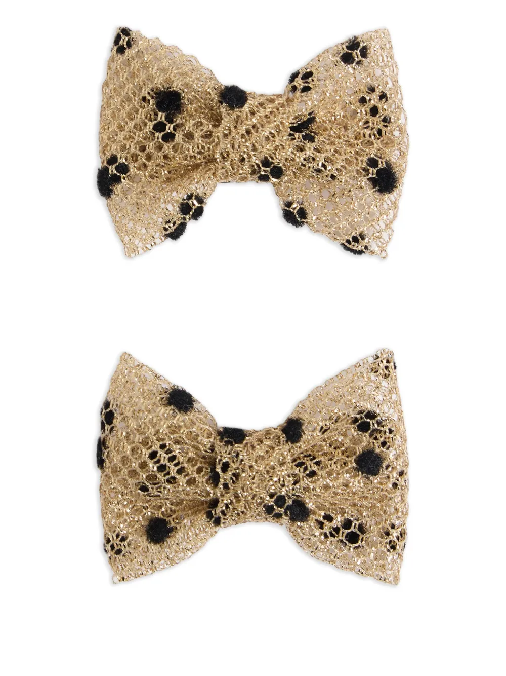 Bonpoint bow hair clip (set of two) | Brown | Image 1