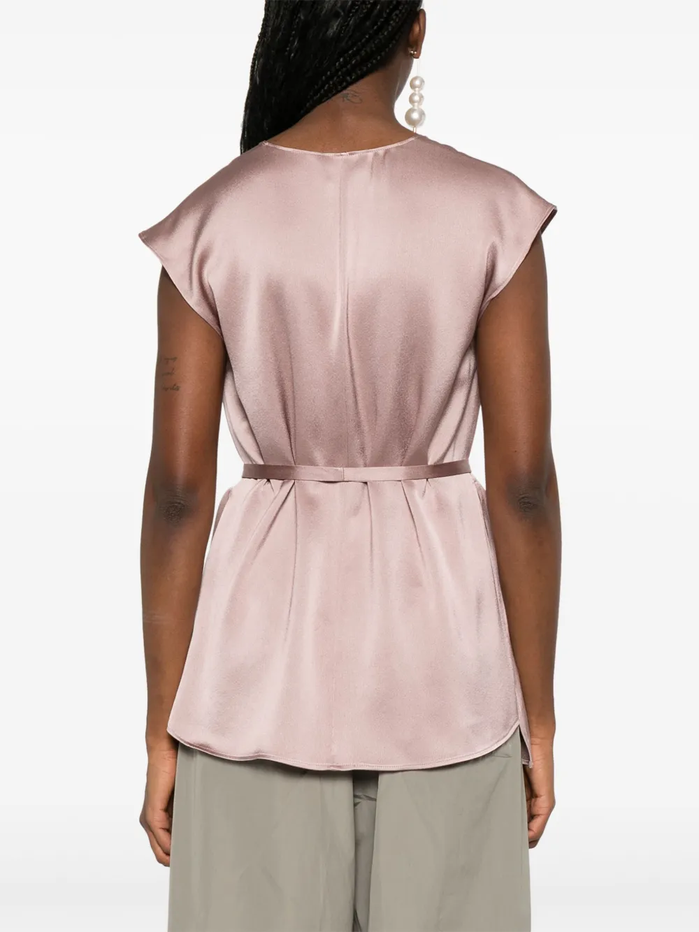 ALYSI SATIN BLOUSE