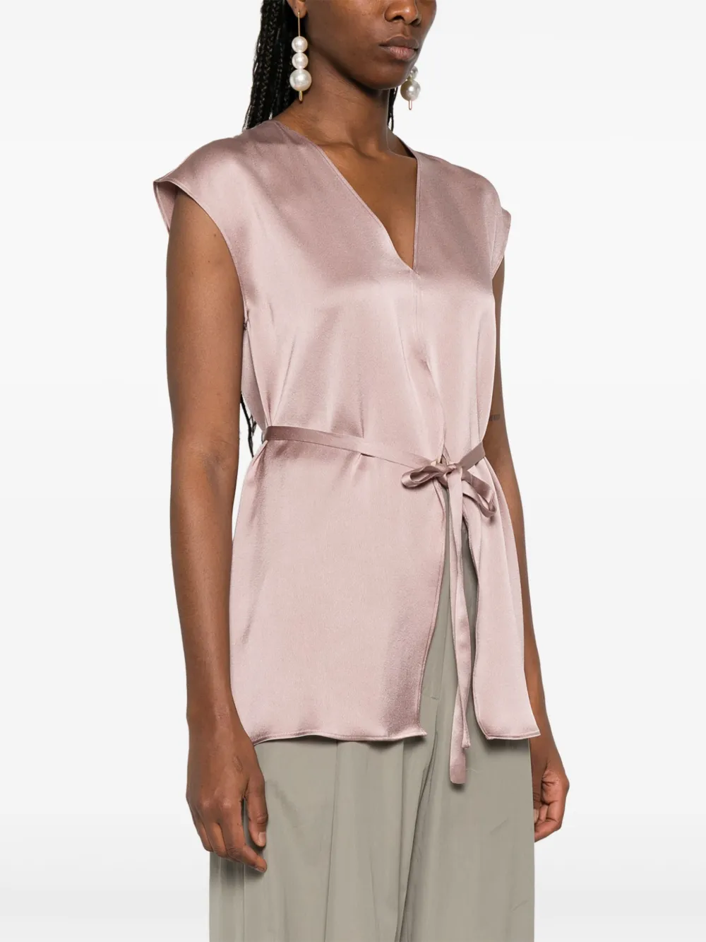 ALYSI SATIN BLOUSE