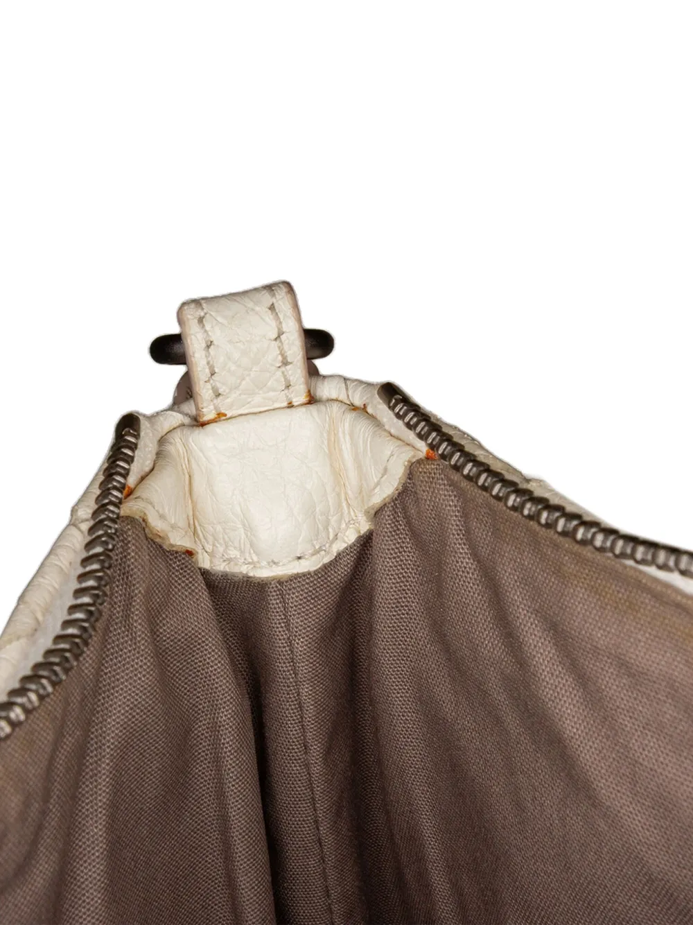Pre-owned Bottega Veneta 2012-2024 Nappa Intrecciato Crossbody Bag In 白色