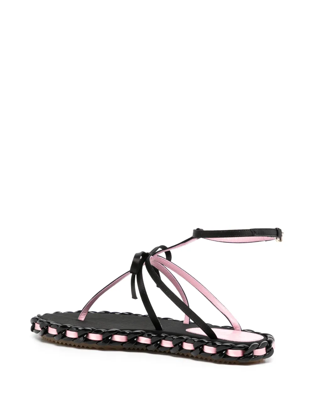 Giambattista Valli Sandalen met ketting Zwart