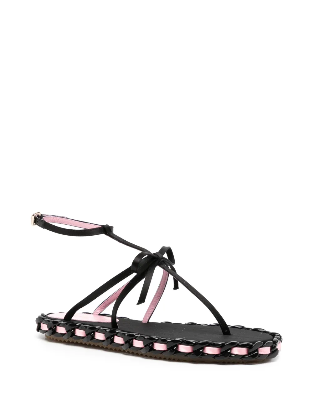 Giambattista Valli Sandalen met ketting - Zwart