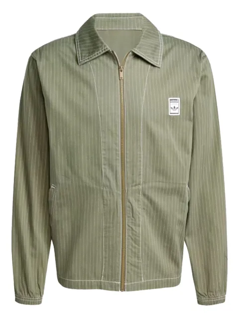 adidas striped-pattern jacket