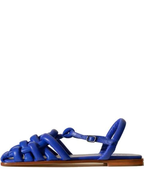 Hereu sandalias con tiras entrelazadas