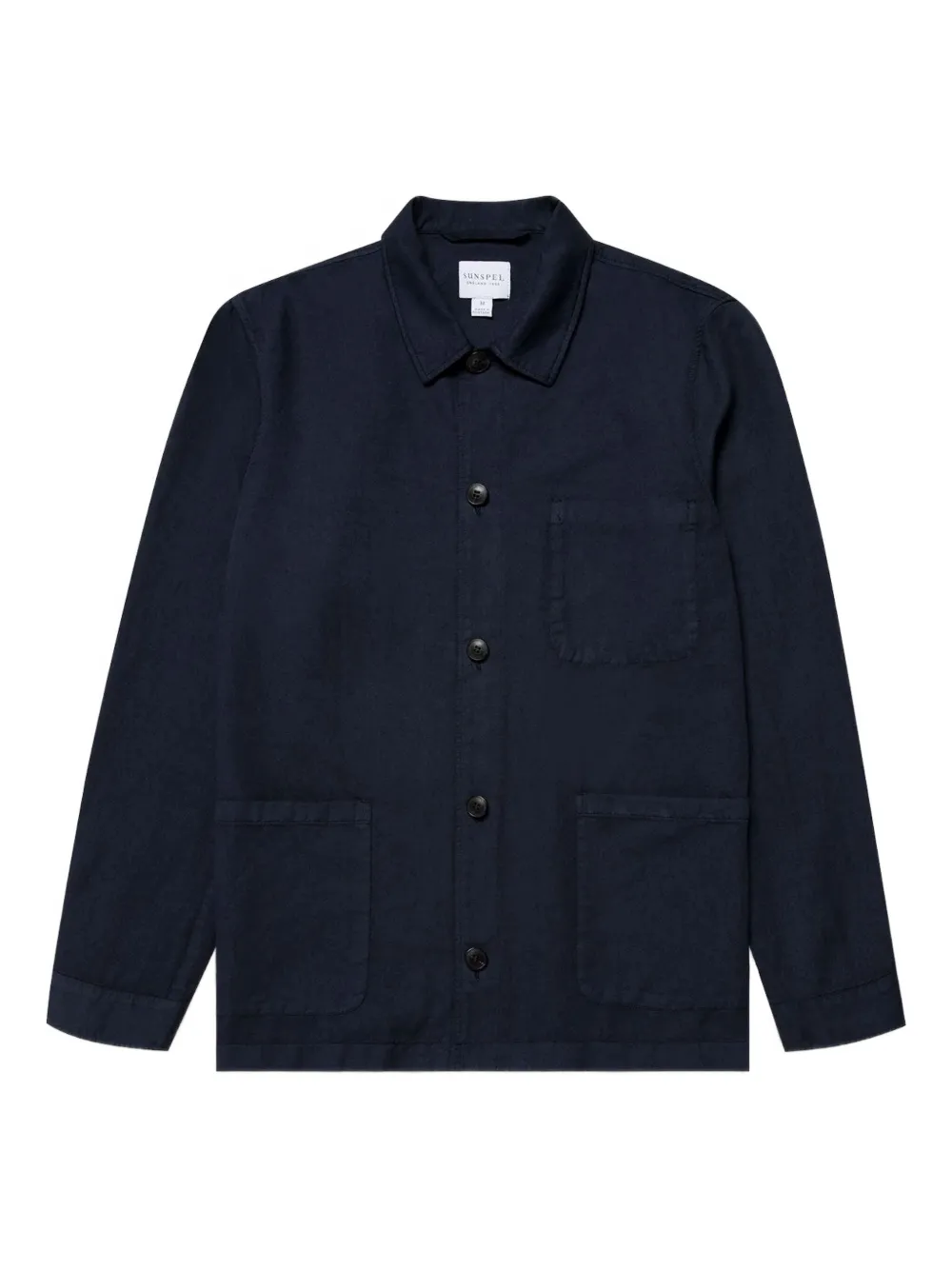 Sunspel Button-down shirtjack Blauw